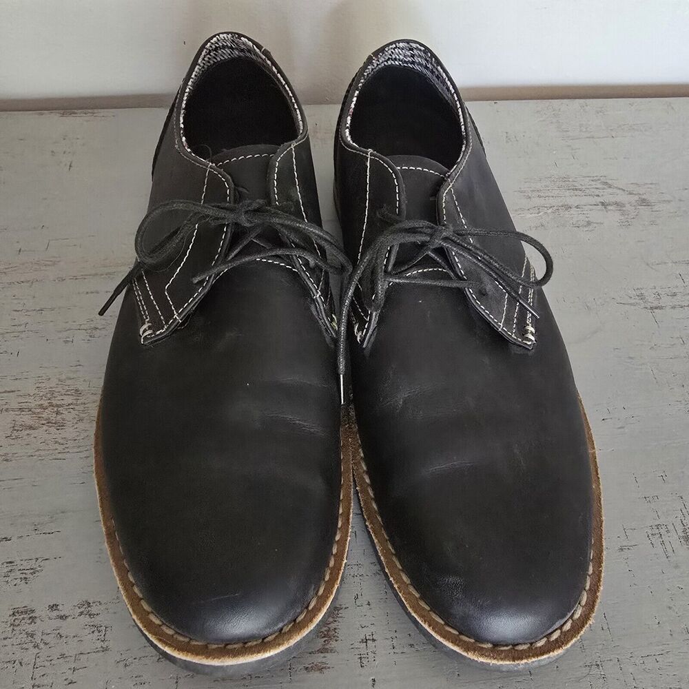 Penguin By Munsingwear Men's Size 11 US Black Leather Oxford Dress Shoes